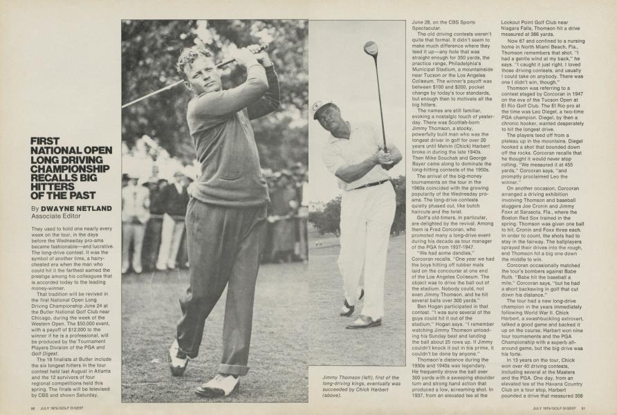 First National Open Long Driving Championship recalls big hitters of the past