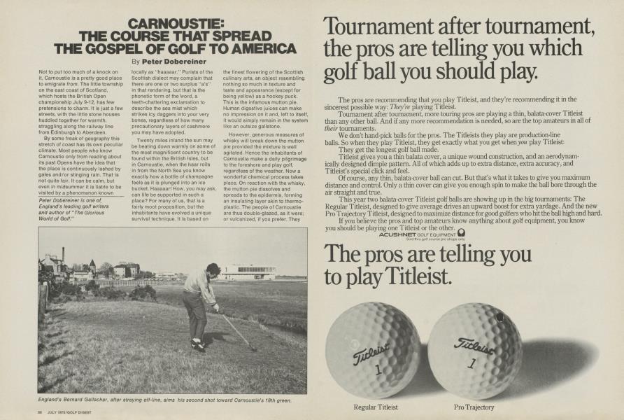Carnoustie: The course that spread the gospel of golf to America