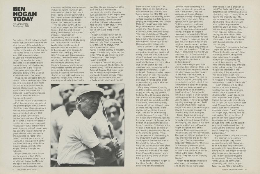 Ben Hogan Today