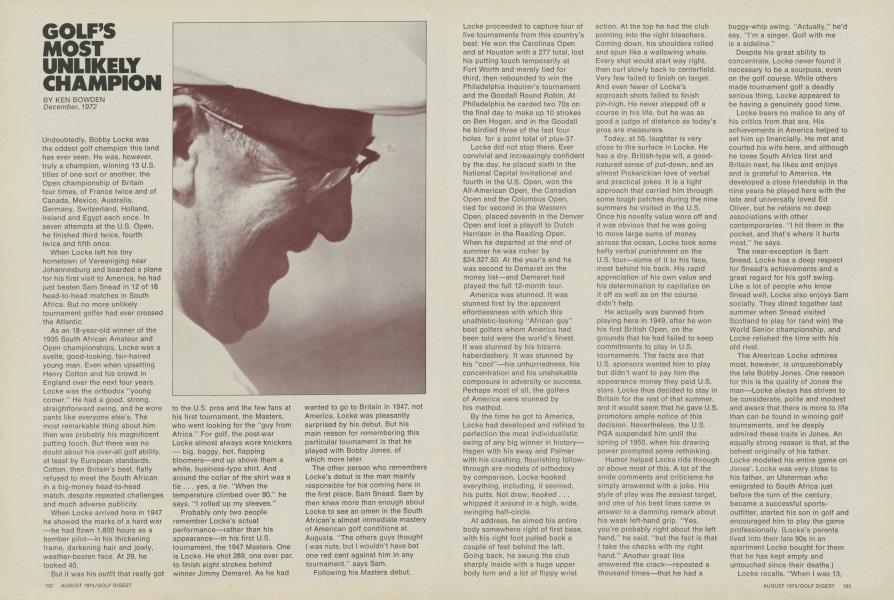Golf's Most Unlikely Champion