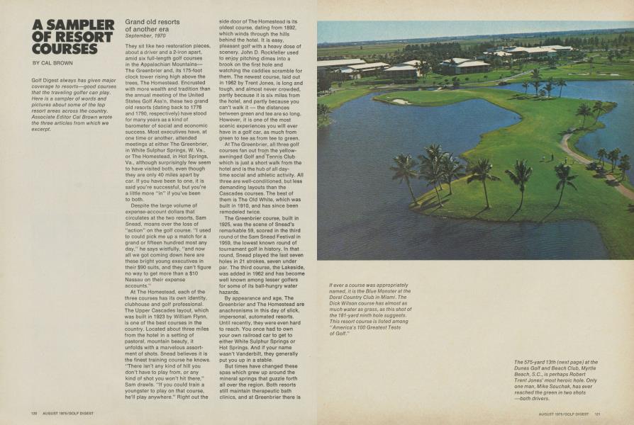 A Sampler of Resort Courses