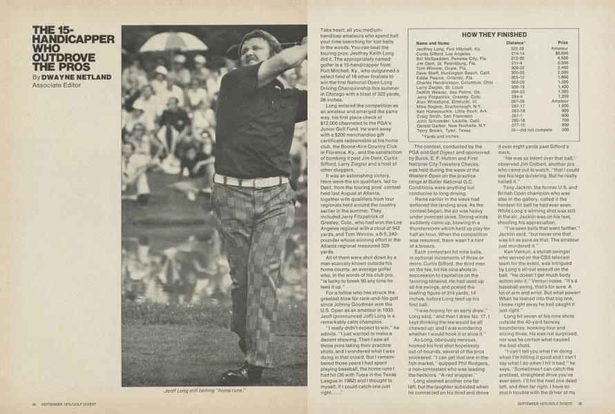 The 15-handicapper who outdrove the pros