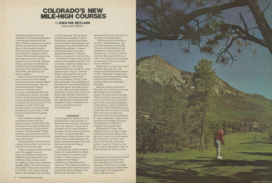 Colorado's new mile-high courses