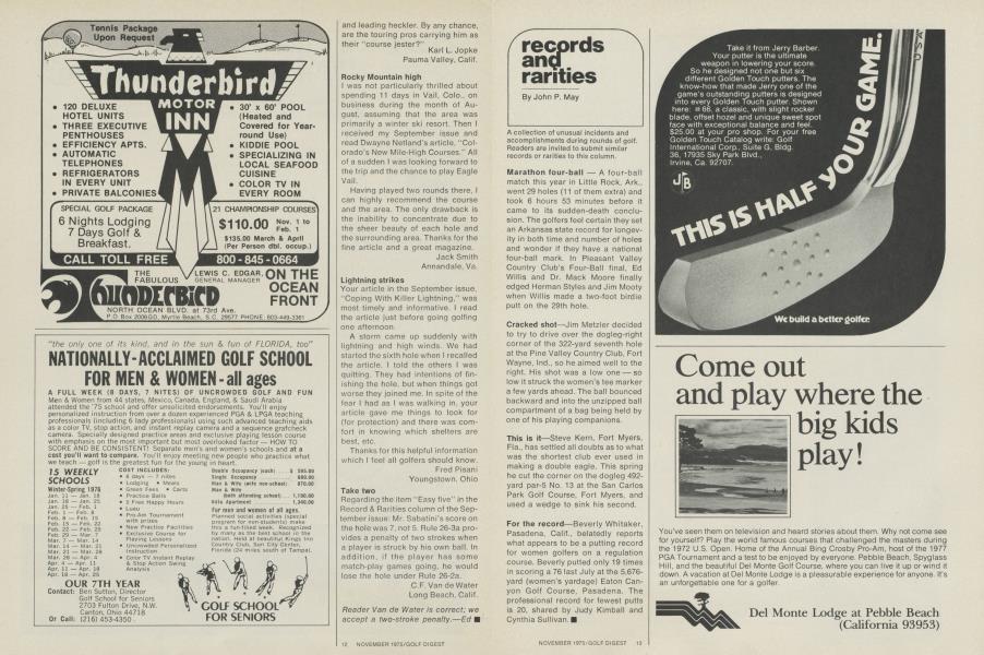 Records and Rarities