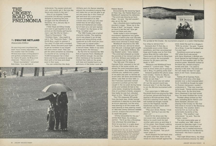 THE CROSBY: ROAD TO PNEUMONIA