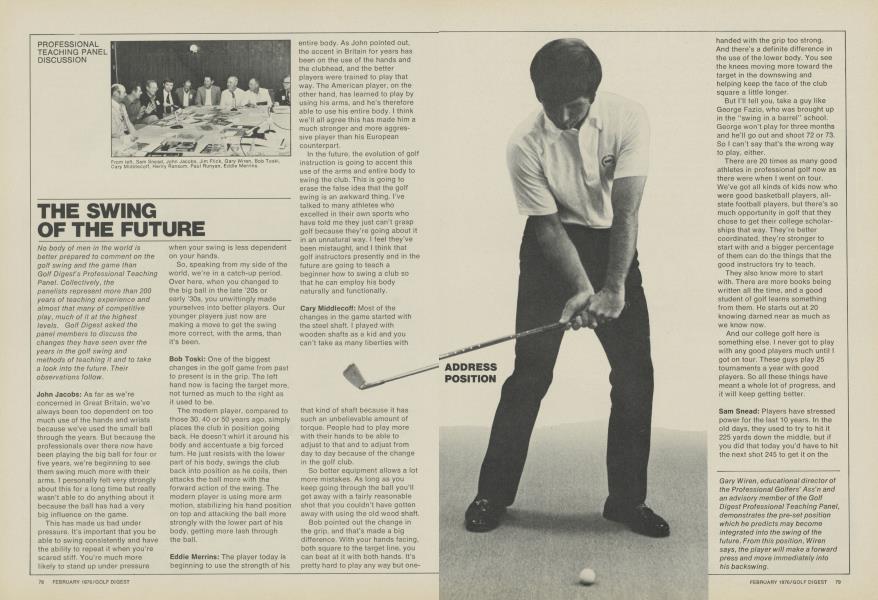 THE SWING OF THE FUTURE