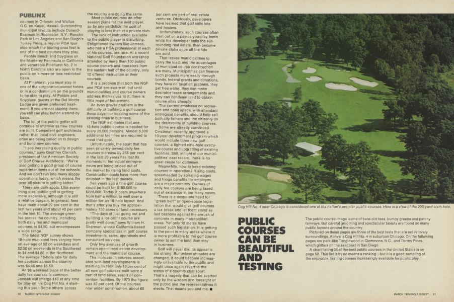 PUBLIC COURSES CAN BE BEAUTIFUL AND TESTING