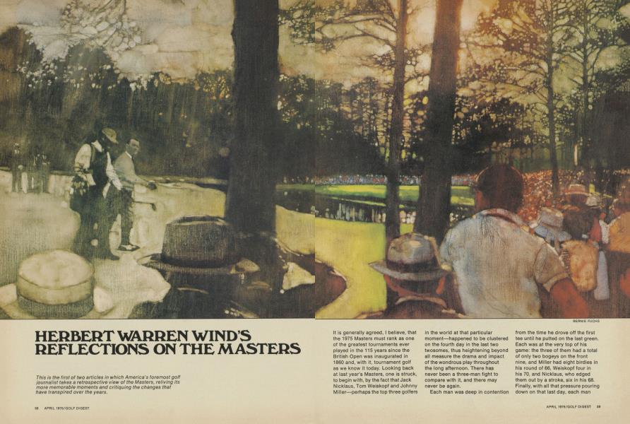 HERBERT WARREN WIND’S REFLECTIONS ON THE MASTERS