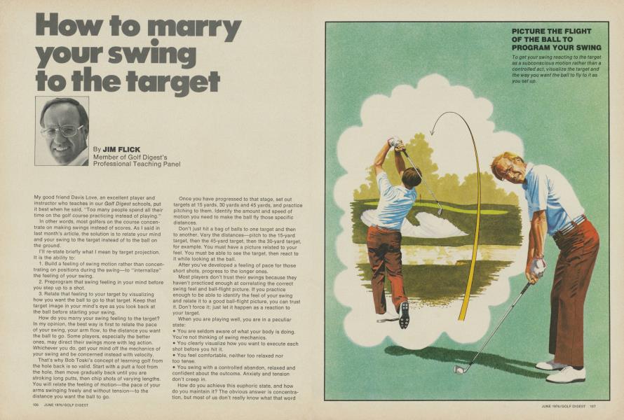 How to marry your swing to the target