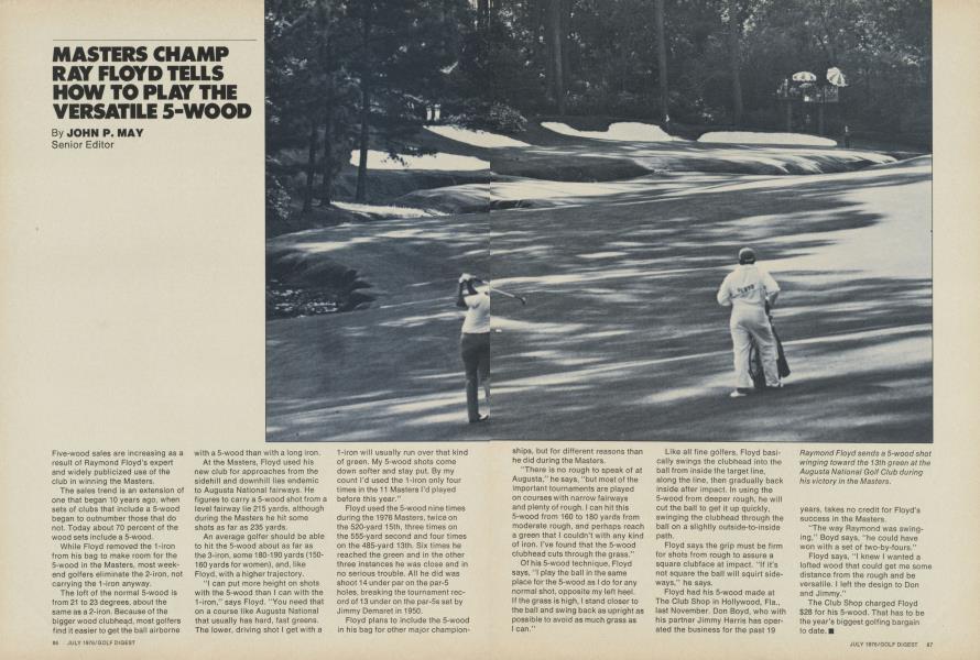 MASTERS CHAMP RAY FLOYD TELLS HOW TO PLAT THE VERSATILE 5-WOOD