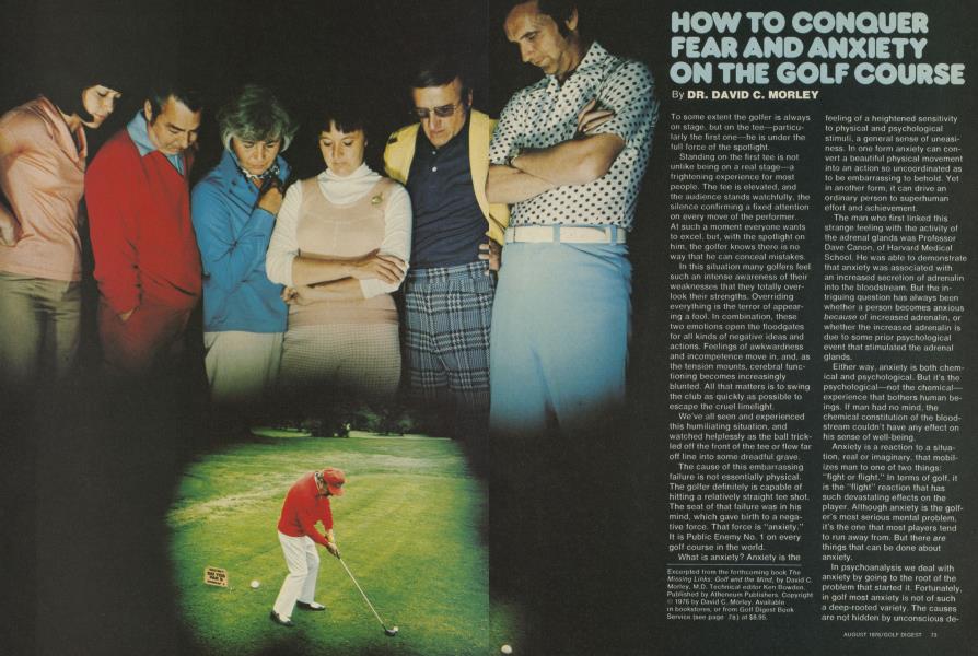 HOW TO CONQUER FEAR AND ANXIETY ON THE GOLF COURSE