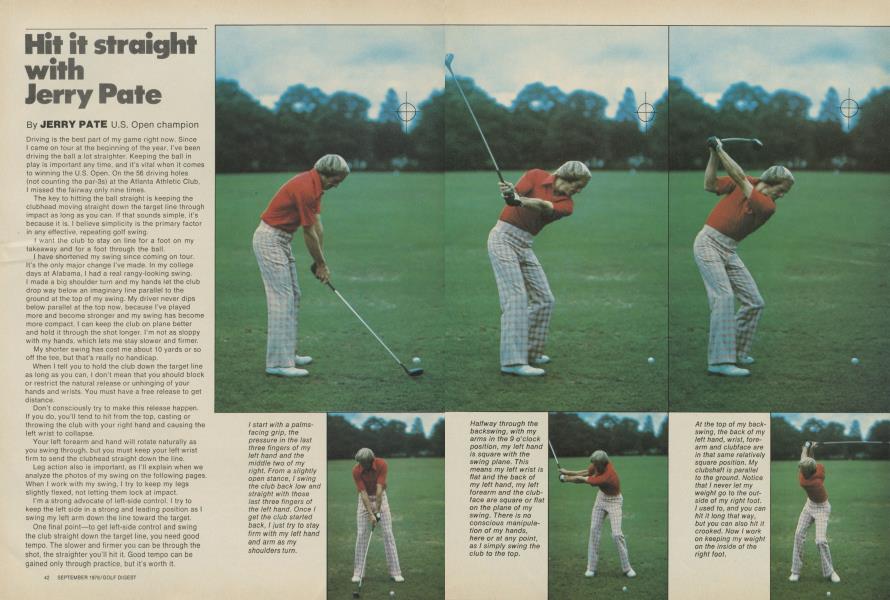 Hit it straight with Jerry Pate