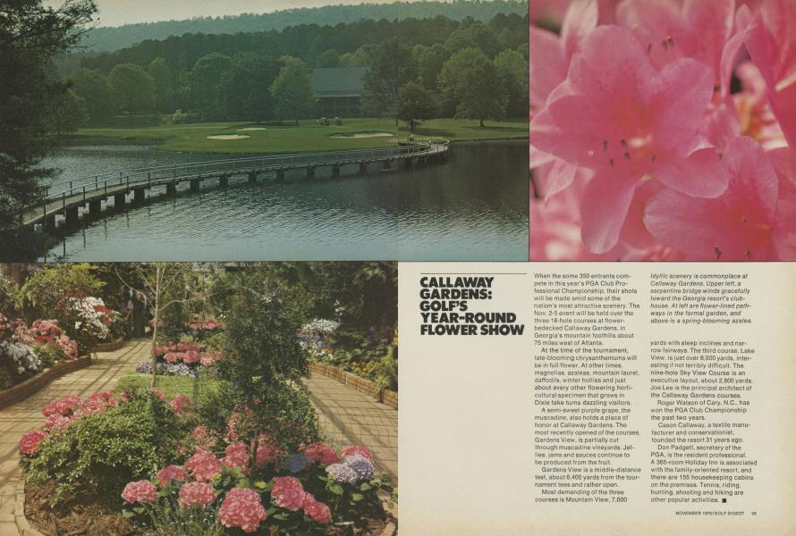 CALLAWAY GARDENS: GOLF'S YEAR-ROUND FLOWER SHOW