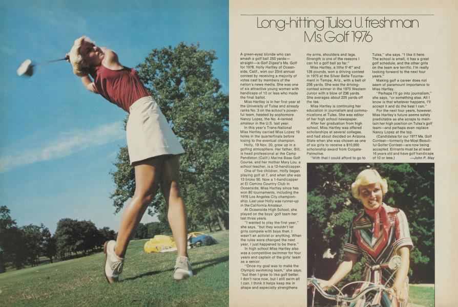 Long-hitting Tulsa U. freshman Ms. Golf 1976