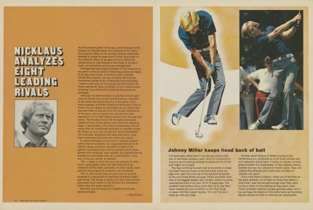 Nicklaus analyzes eight leading rivals