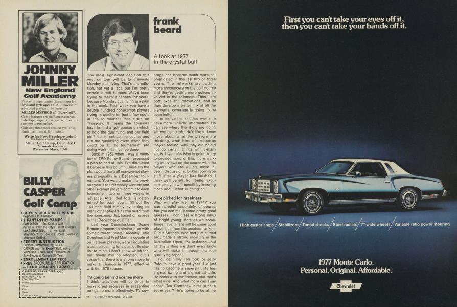 A look at 1977 in the crystal ball