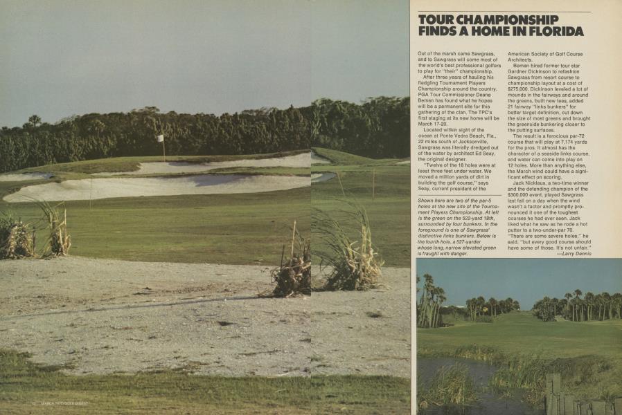 TOUR CHAMPIONSHIP FINDS A HOME IN FLORIDA