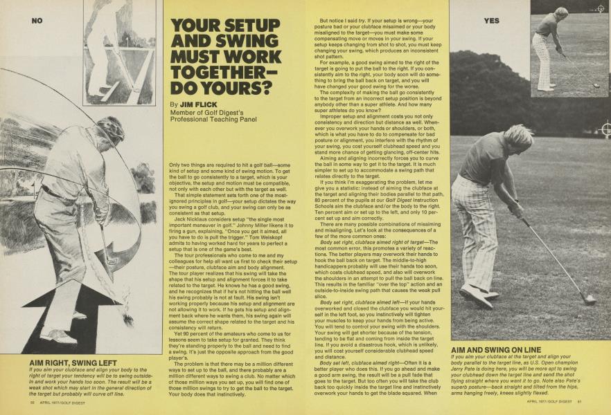 YOUR SETUP AND SWING MUST WORK TOGETHER -- DO YOURS?