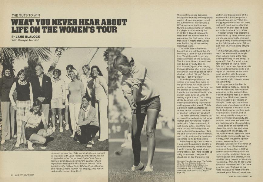 WHAT YOU NEVER HEAR ABOUT LIFE ON THE WOMEN'S TOUR