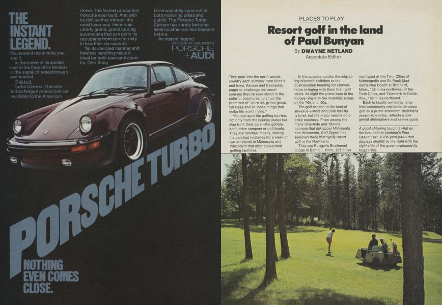 Resort golf in the land of Paul Bunyan