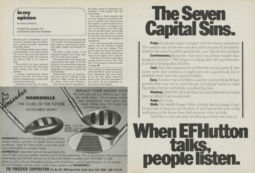 What Happened To E F Hutton E. F. Hutton | Golf Digest | JULY 1977