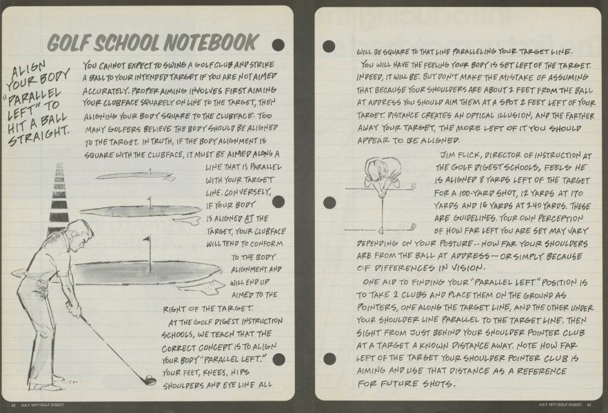 GOLF SCHOOL NOTEBOOK