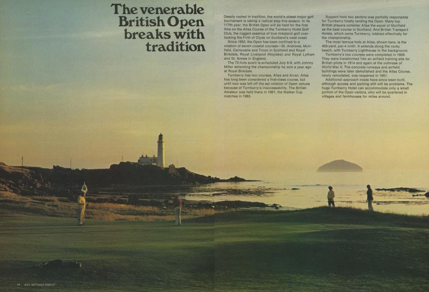 The venerable British Open breaks with tradition