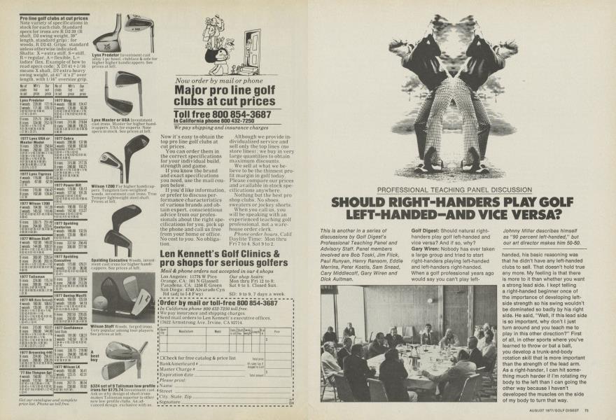 Len Kennett's Golf Clinics and pro shops for serious golfers