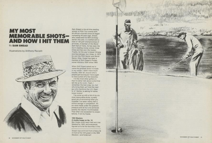 MY MOST MEMORABLE SHOTS--AND HOW I HIT THEM