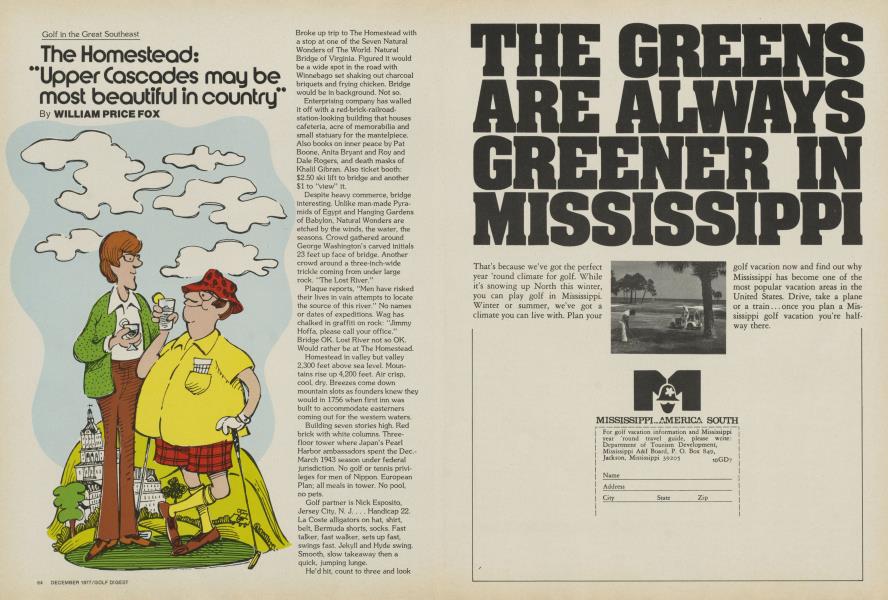 Golf in the Great Southeast: The Homestead: "Upper Cascades may be most beautiful in country"