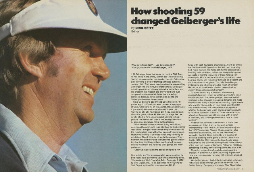 How shooting 59 changed Geiberger’s life
