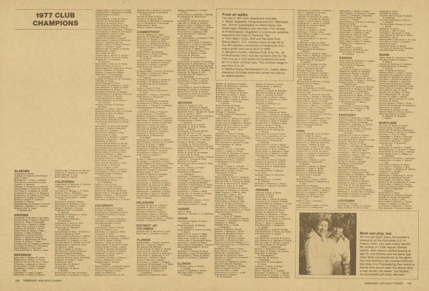 1977 CLUB CHAMPIONS