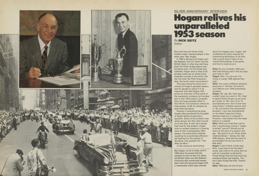 Hogan relives his unparalleled 1953 season