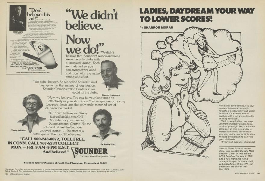 LADIES, DAYDREAM YOUR WAY TO LOWER SCORES!