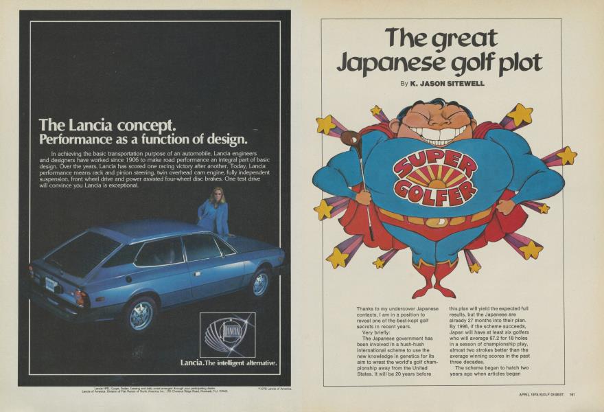 The great Japanese golf plot