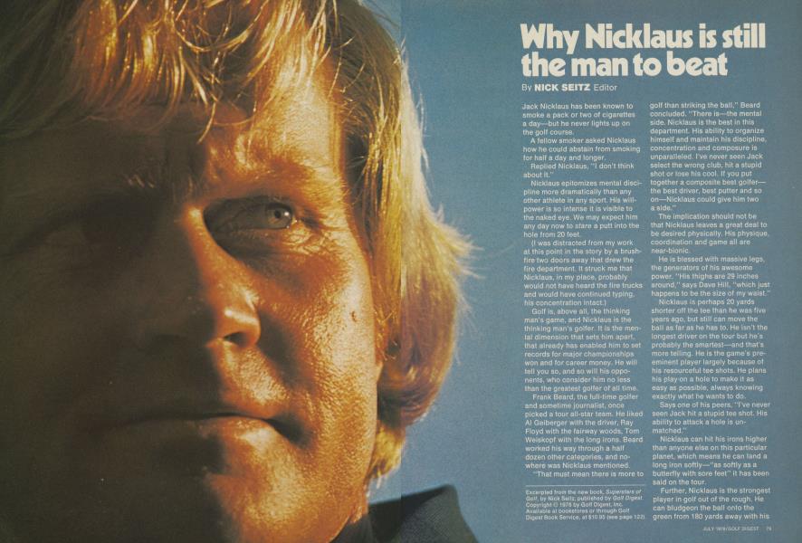 Why Nicklaus is still the man to beat