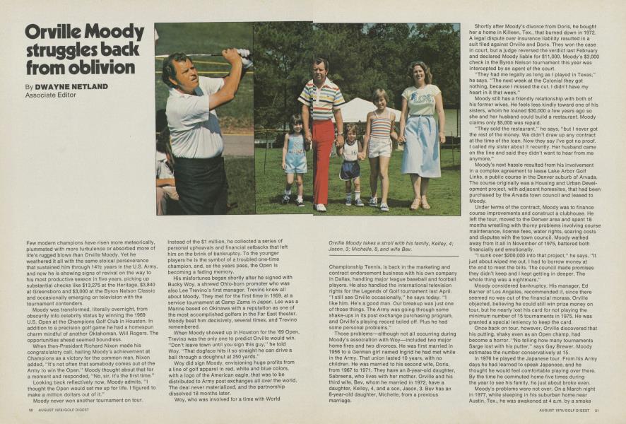 Orville Moody struggles back from oblivion