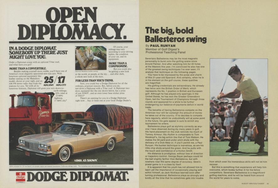 The big, bold Ballesteros swing