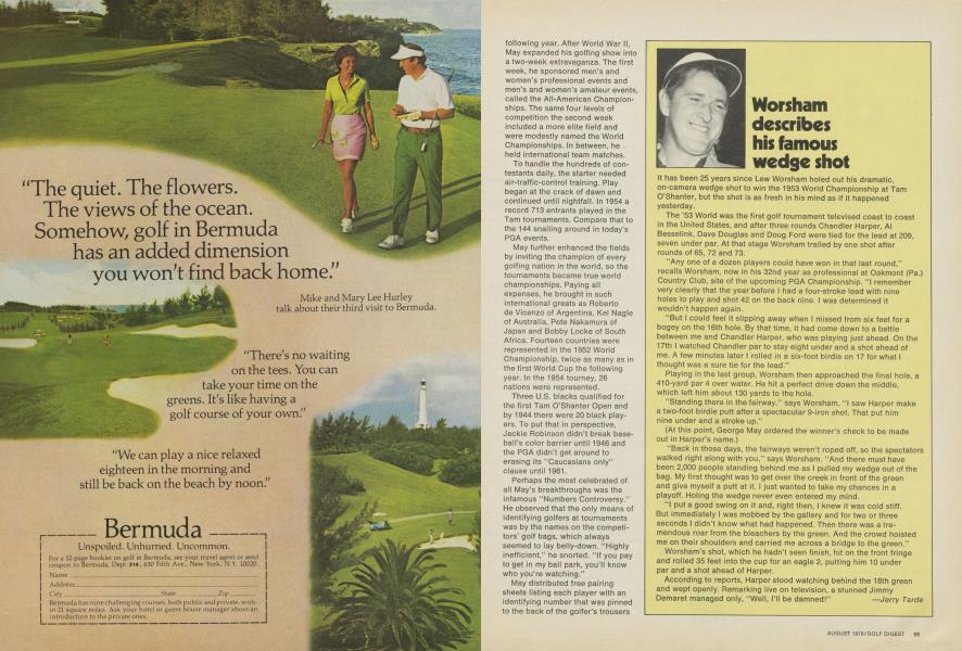 Worsham describes his famous wedge shot