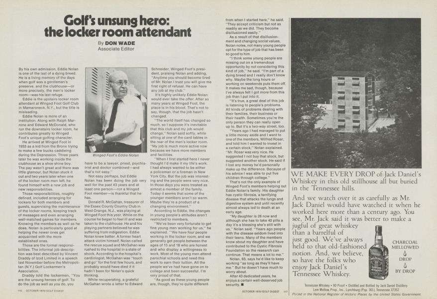 Golf’s unsung hero: the locker room attendant