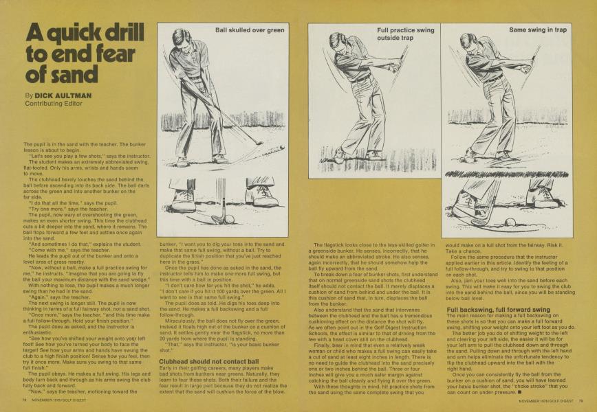 A quick drill to end fear of sand
