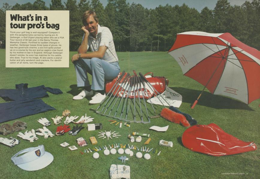 What's in a tour pro's bag