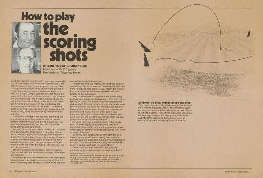 How to play the scoring shots