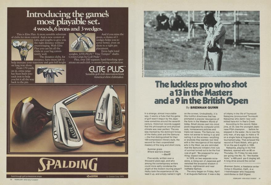 The luckless pro who shot a 13 in the Masters and a 9 in the British Open