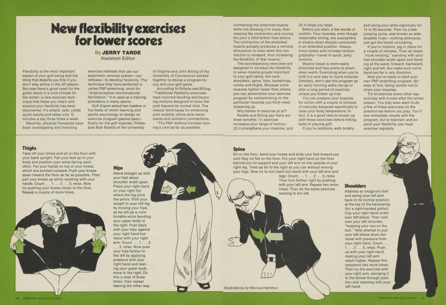 New flexibility exercises for lower scores