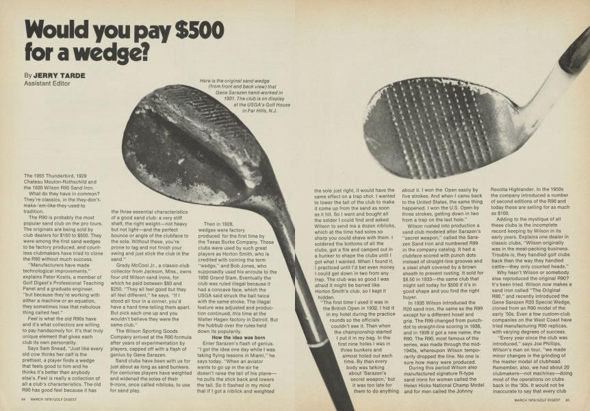 Would you pay $500 for a wedge?