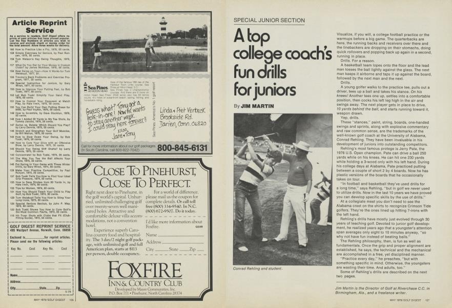 A top college cooch's fun drills for juniors