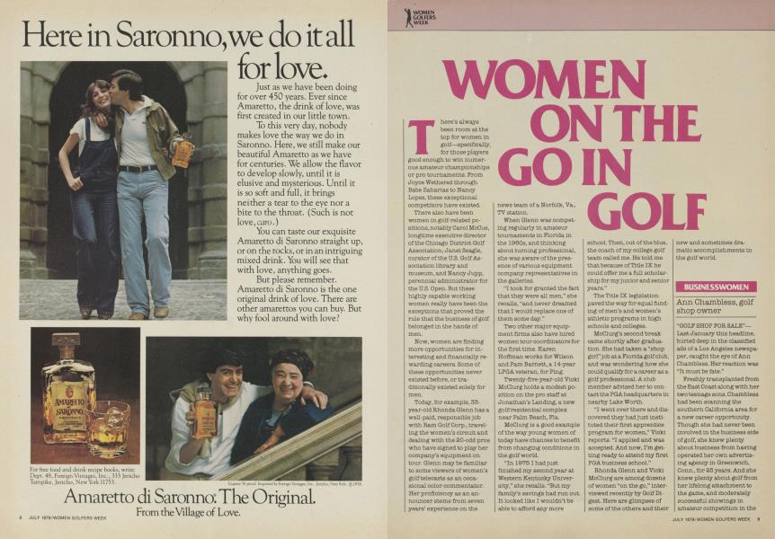 WOMEN ON THE GO IN GOLF
