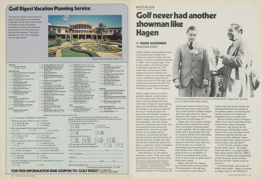 Golf never had another showman like Hagen