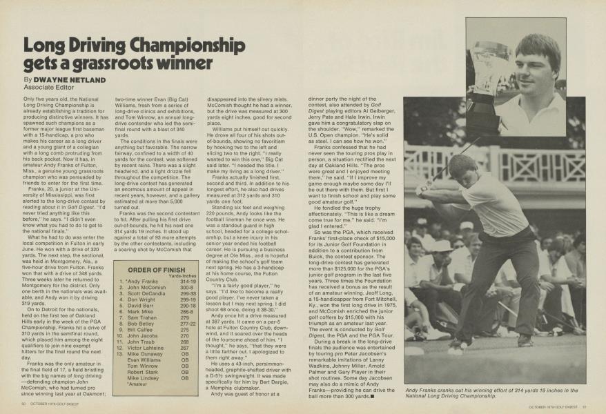 Long Driving Championship gets a grassroots winner
